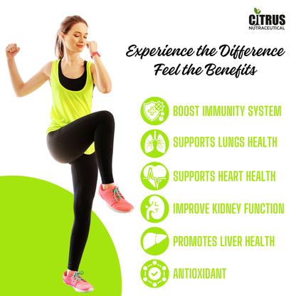 CITRUS NUTRACEUTICAL Astragalus Extract 500 mg For Antioxidant, Boost Immunity, Supports Heart, Lungs, Kidney and Liver Health- 60 Capsules