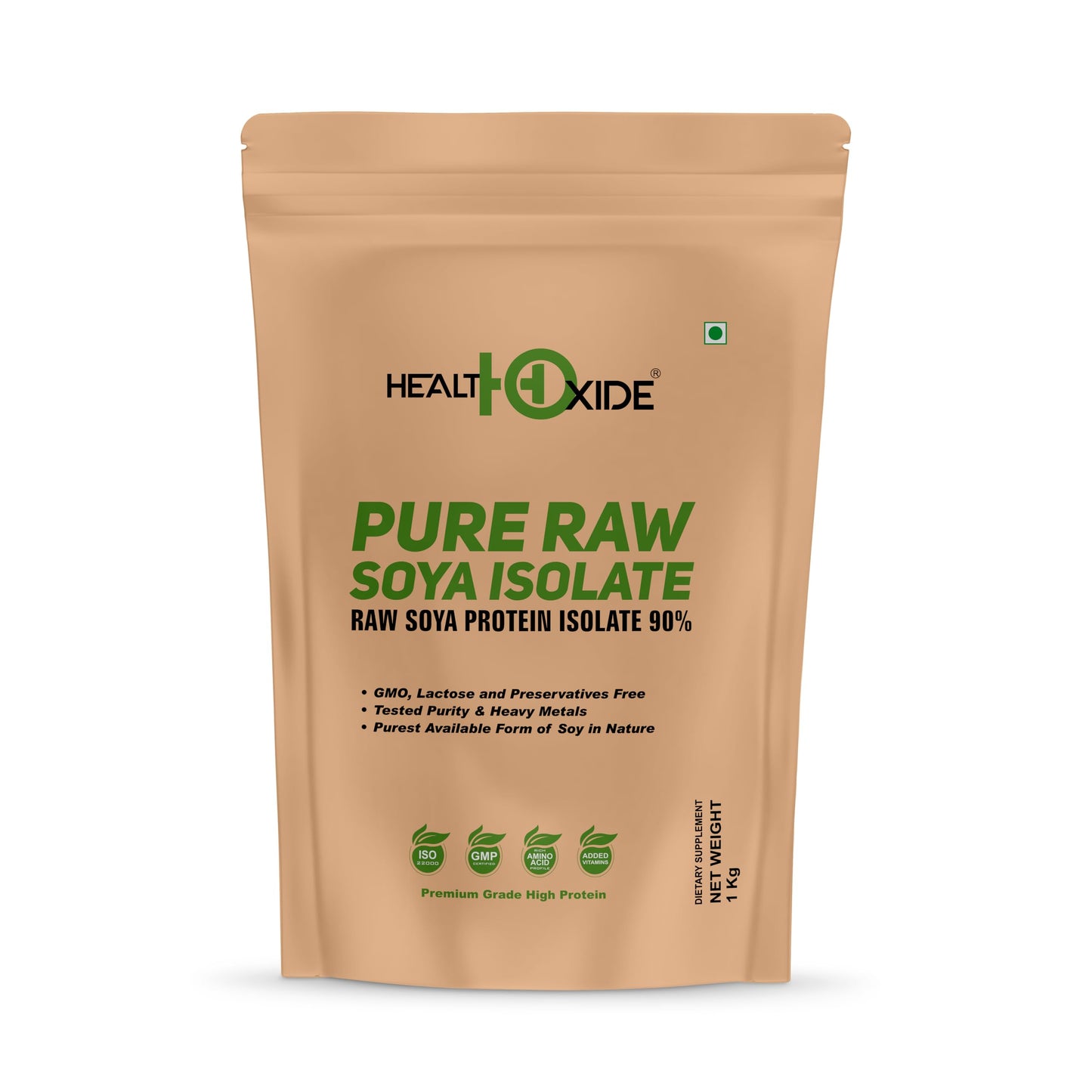 Plant-based protein that is 100% vegan and lactose-free/HealthOxide Soy Protein