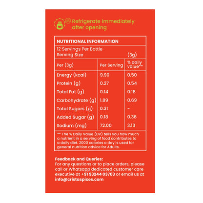 CRISTA Classic Italian Seasoning | Pizza & Pasta Seasoning | Vegan | Fresh & Flavourful | Zero added Colours, Fillers, Additives & Preservatives | 40 gms