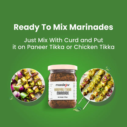 Masalejar Hariyali Tikka Marinade | Ready to Cook Spice Mix | Just Mix & Cook | Hariyali Tikka Masala | Chicken Masala | Paneer Masala (Pack of 1 X 100 Gram)