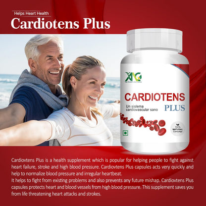 ANC CARDIOTENS PLUS with Arjuna Extract & Moringa Extract Heart Health Supplement (60 Capsules) for Men & Women -Pack of 1