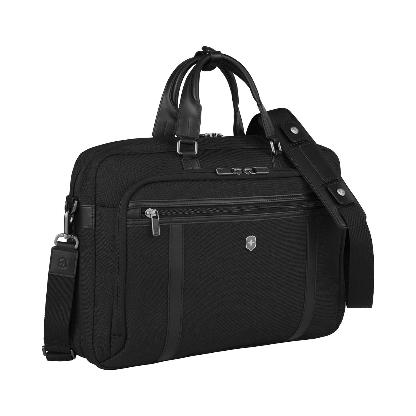 Victorinox Werks Professional, Laptop Brief 15 inches (1 kg), 31cm, Black, Cordura, 611471|Premium Swiss Briefcase