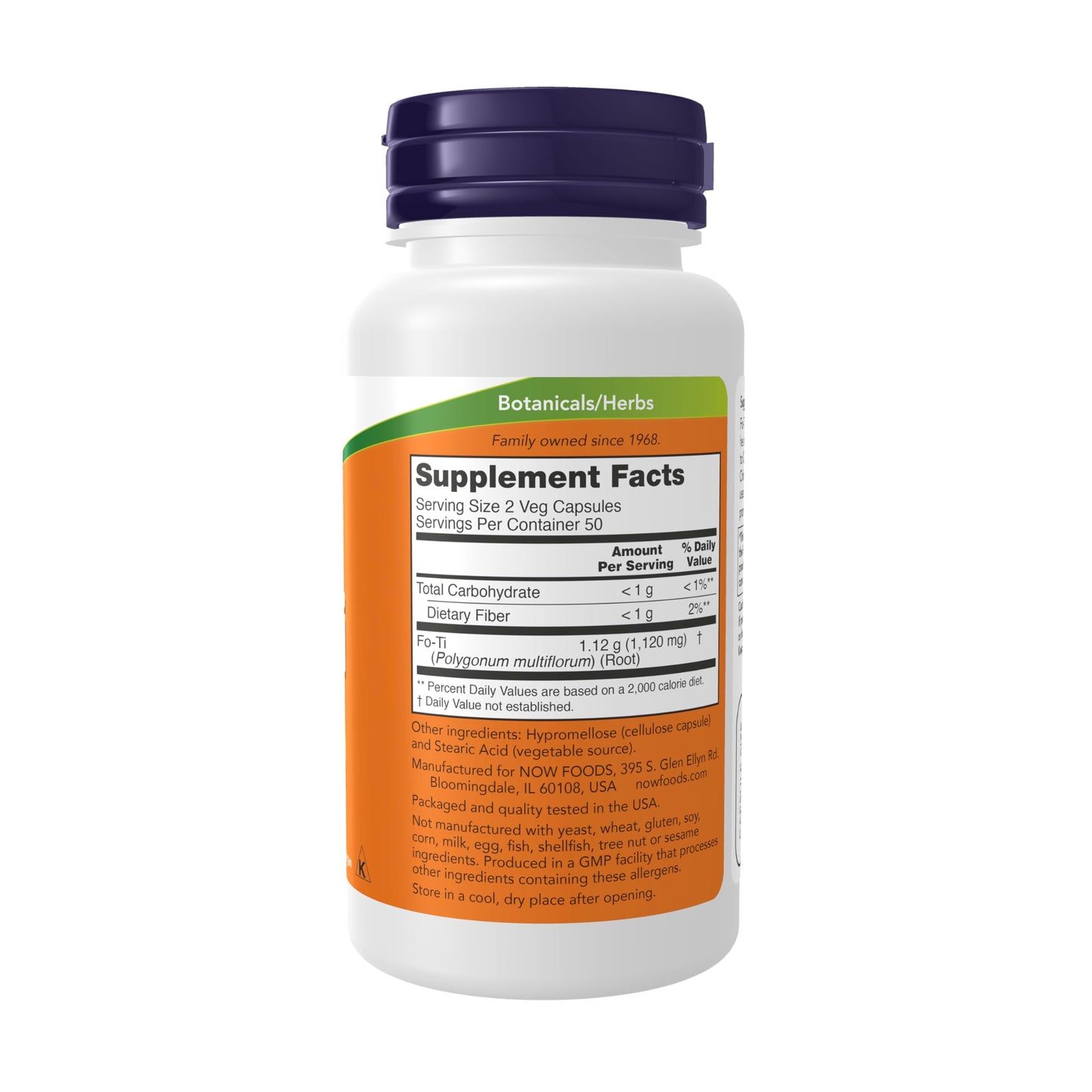 NOW Foods Fo-Ti, Ho Shou Wu 560mg, 100 Vcaps- image 7