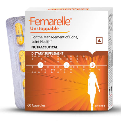 Femarelle Unstoppable | 60-80+ Women Joints, Bones, Muscles Supplements | DT56a Clinically-Proven | Global Brand | 60 Capsules (1 Month Usage)