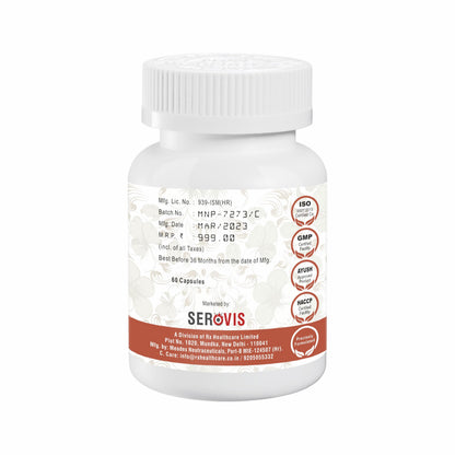 Serovis Pure Extract Aloe Vera Capsules Helps in Hair & Skin Problems - (1 Piece)