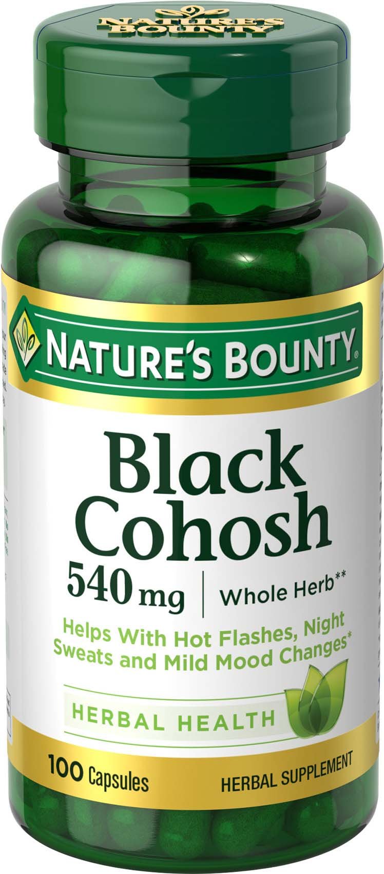 Nature's Bounty, Black Cohosh, 540 mg, 100 Capsules