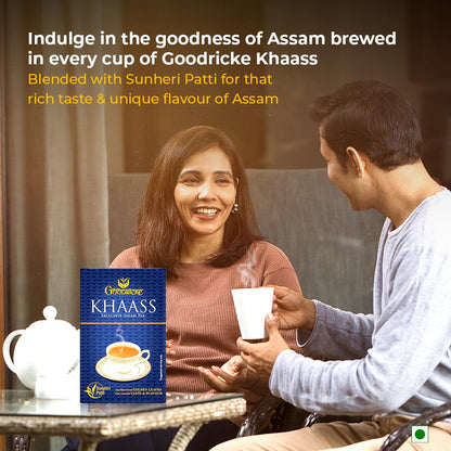 Goodricke Khaass 100% Assam Tea 250g | CTC Loose Leaf Black Tea | Strong Kadak Milk Chai | Golden Leaves Blend | Rich Flavor & Aroma