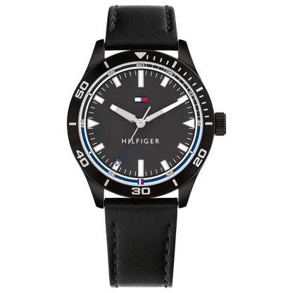 Tommy Hilfiger Macy's Essentials Black Dial Analog Watch for Men -TH1791819W, Band: Black