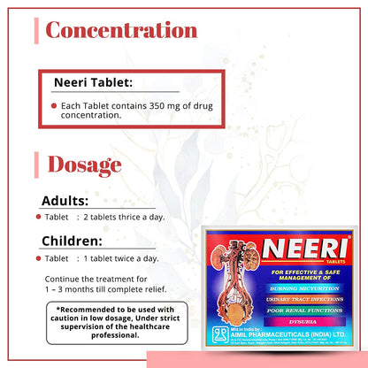 AIMIL NEERI Tablet | Useful in Urinary Tract Infections (UTI) | 30 Tabl- image 5