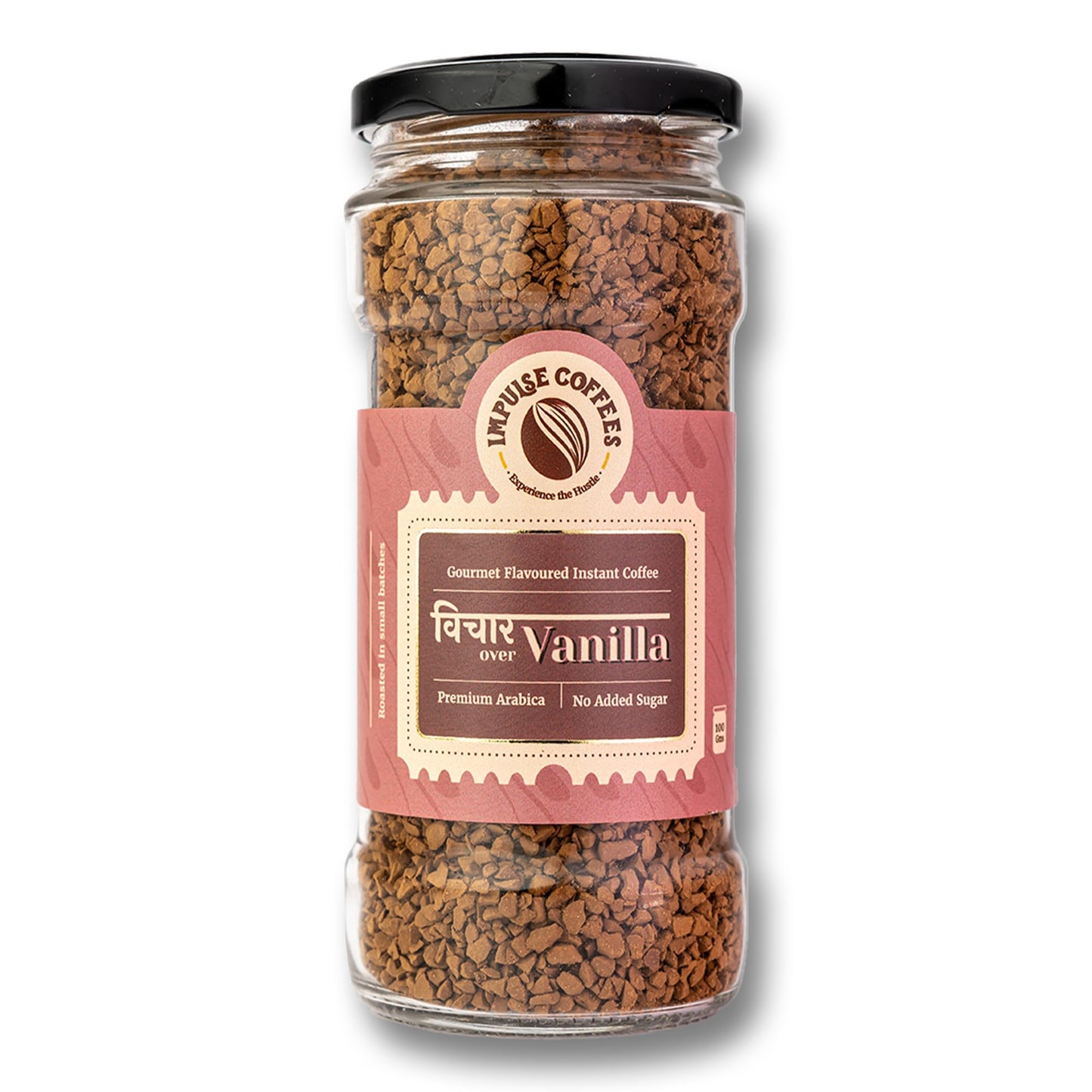 Impulse Coffees Vichaar Over Vanilla | Instant Coffee Powder | Ideal For Hot & Cold Coffee | Coffee Powder In Fresh | Smooth Medium Roast | Coffee Vanilla Flavour | Jar Packed | 100 Gms