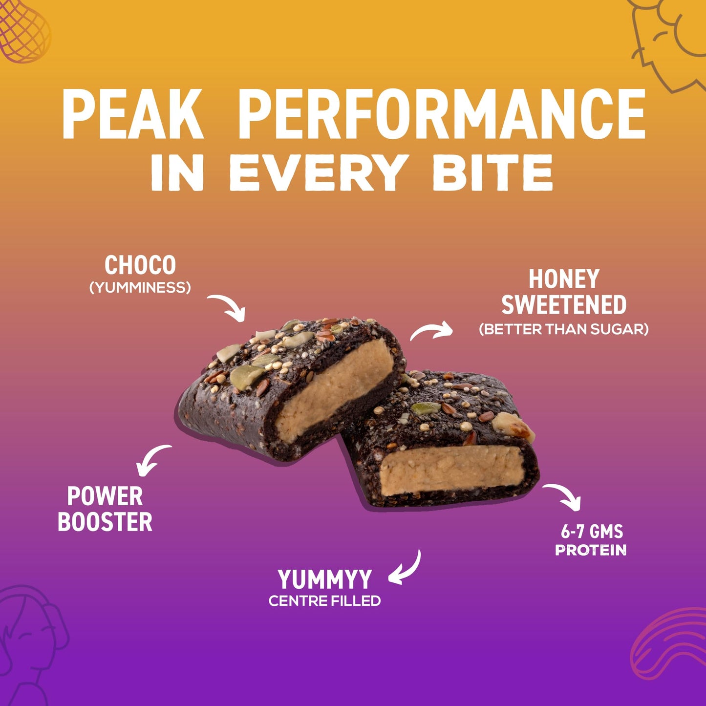 STROOM Asia's First Centre Filled Energy Bars | 7g Protein (10 Bars, 36- image 6