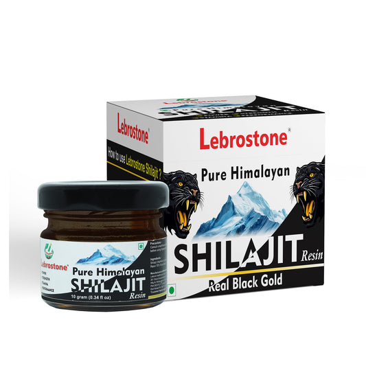 Lebrostone Pure Himalayan Shilajit Resin – | Natural Energy Booster | Enhances Strength, Stamina & Performance (10 g (pack of 1))