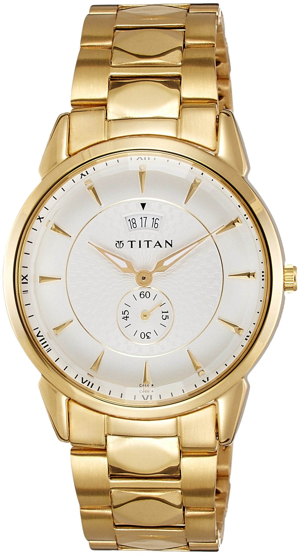 Titan Regalia Analog White Dial Men's Watch-NE1521YM01