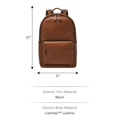Fossil Men Buckner Brown Casual Backpack Mbg9631210
