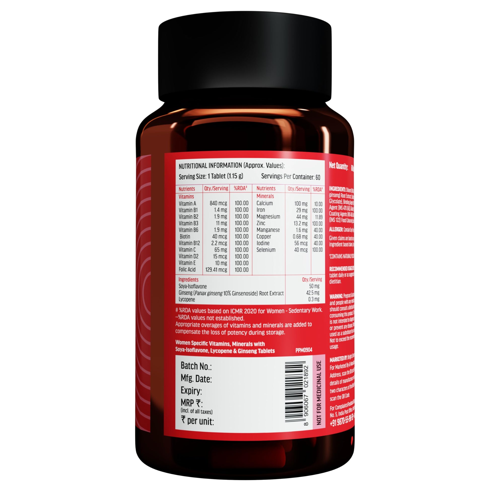 HealthKart HK Vitals Multivitamin for Women, With Zn, Vitamin C, D, Mul- image 8