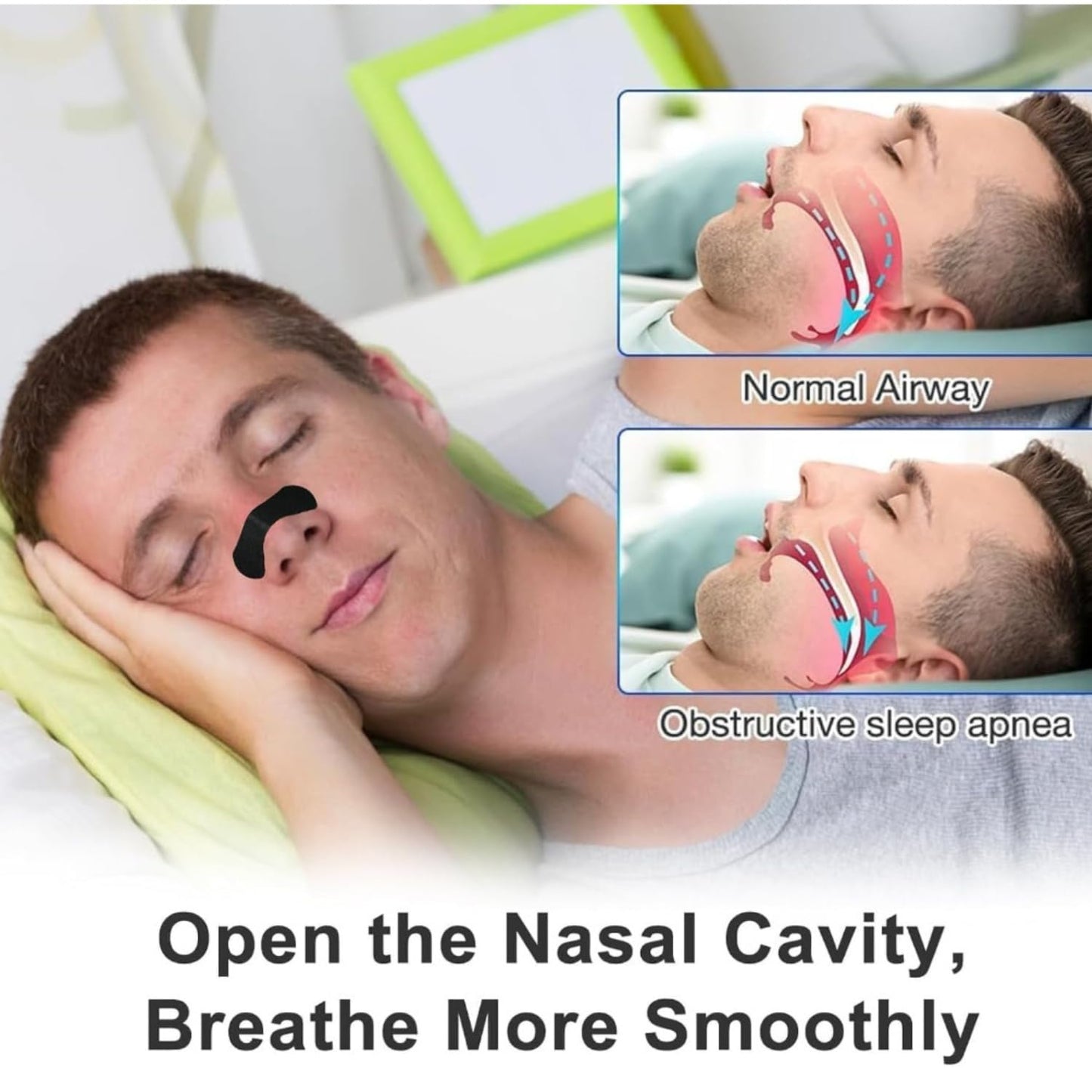 KESESU Nose Strips for Breathing – Flexible Nasal Strip Comfortable Fit, Secure Hold, Non-Slip Adhesive Tape, Sport and Sleep Strips,Nasal Expander (30 Count)