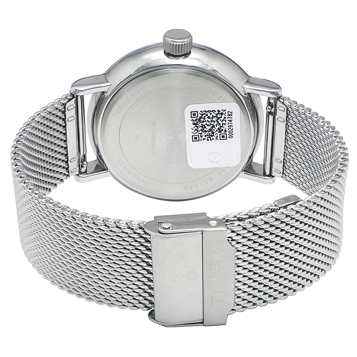 TIMEX Analog Watch for man with Grey Round Dial & Silver Stainless Steel Bracelet Band Water Resistant Men's Wrist Watches - TWEG20000