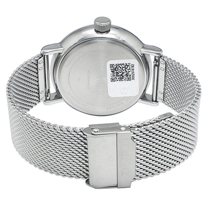 TIMEX Analog Watch for man with Grey Round Dial & Silver Stainless Steel Bracelet Band Water Resistant Men's Wrist Watches - TWEG20000