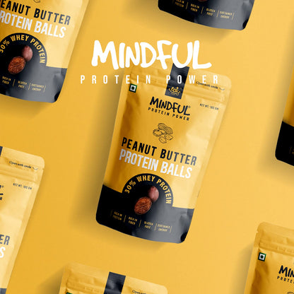 Eat Anytime Mindful Healthy Peanut Butter Protein Balls | 30% Whey Prot- image 6