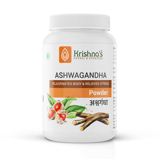 Krishna's Ashwagandha Powder Strength Vitality and Stress Management | Aswagandh