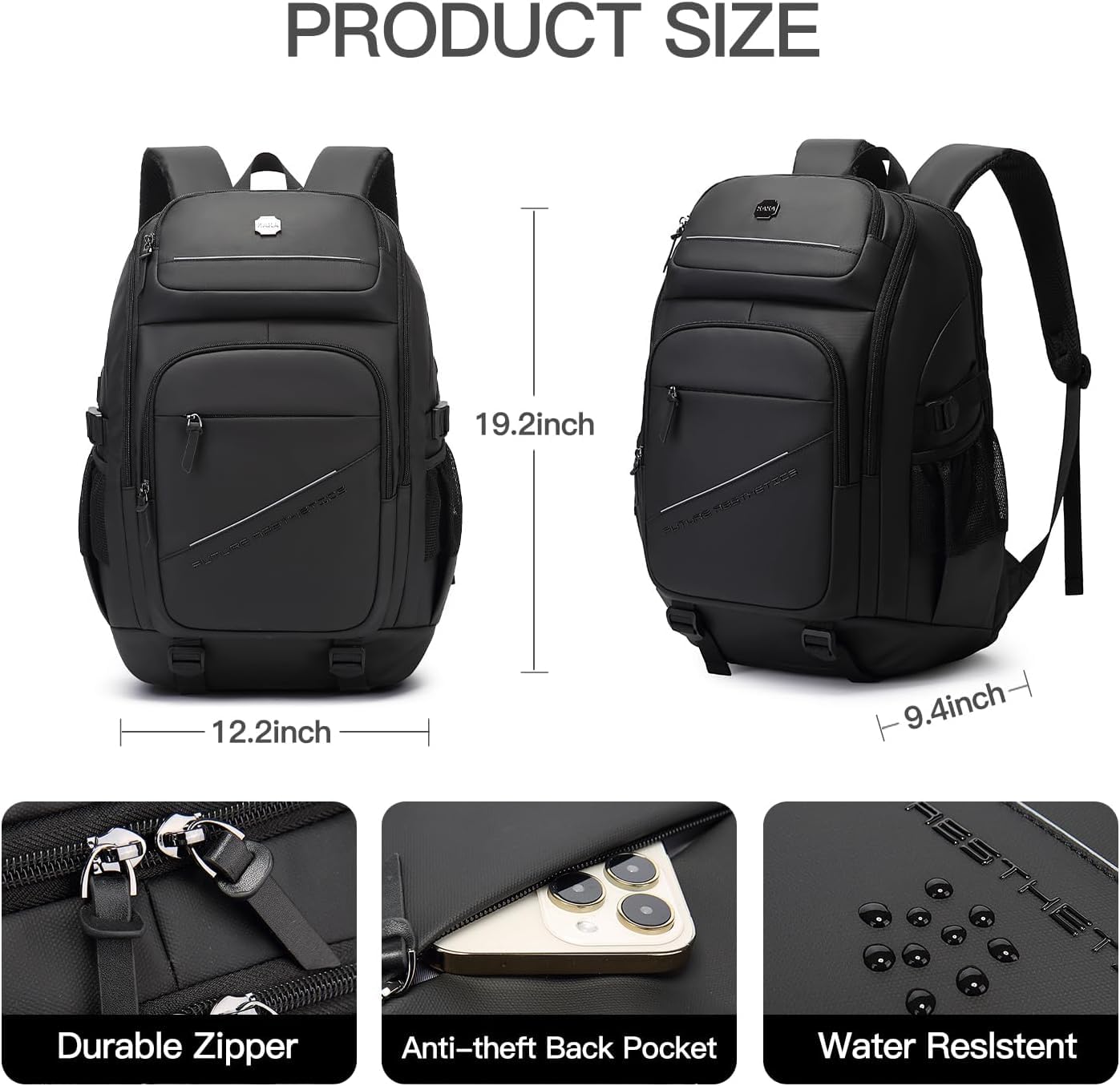 Red Lemon KAKA Business laptop Backpack for men women Water-Resistant f- image 6