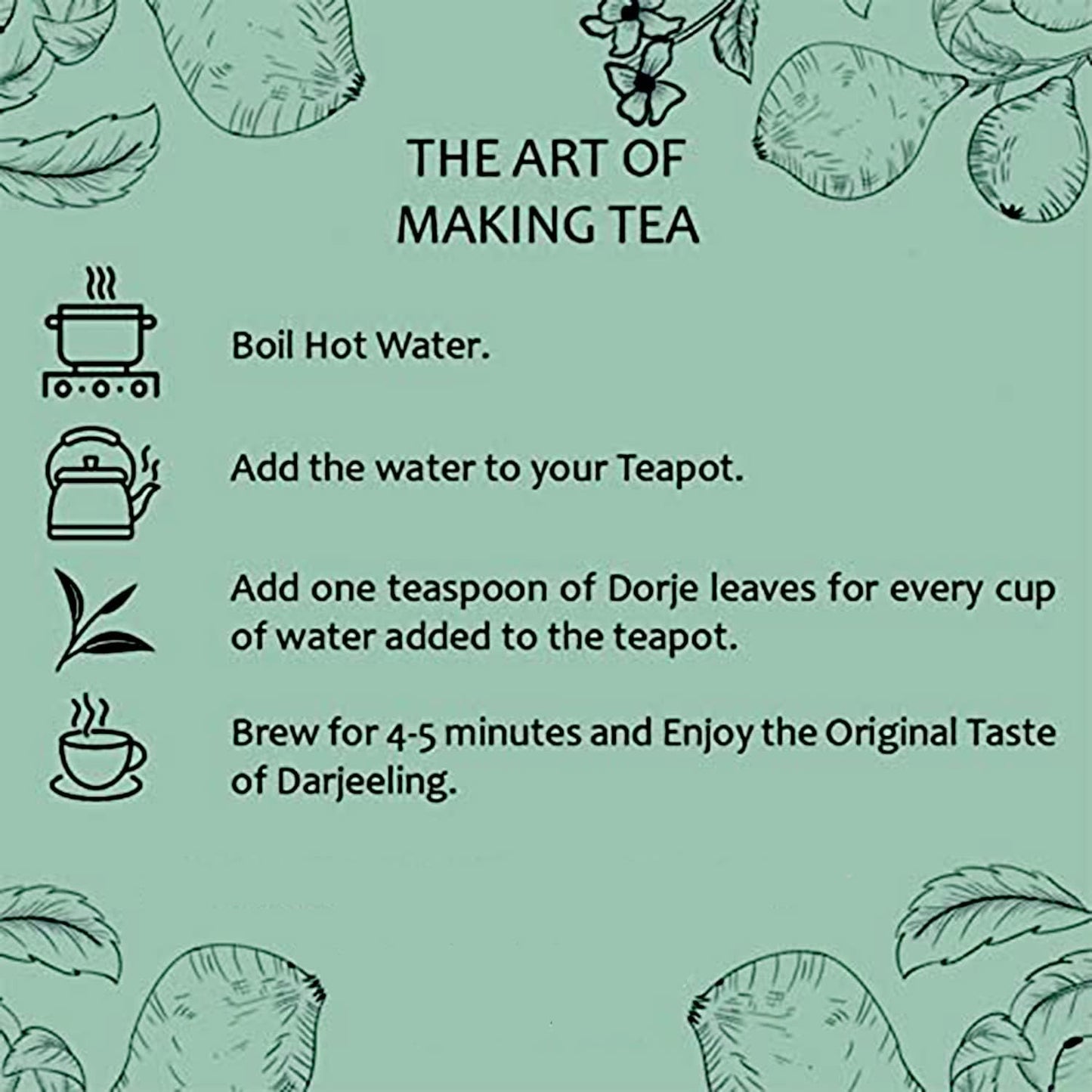 Dorje Teas Earl Grey Darjeeling Loose Tea | 100g (Pack of 1) | Selim Hill Estate | Real Orange Peel, No Essential Oils | Promotes Sleep & Stress Relief | Organic Whole Leaf Blend | 40 Cups