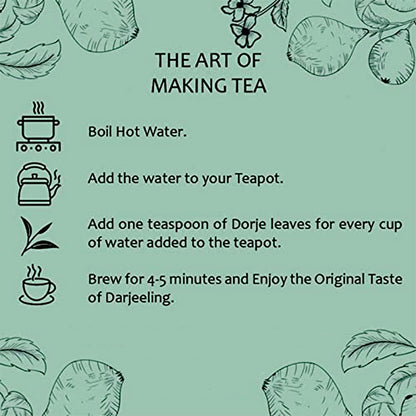 Dorje Teas Earl Grey Darjeeling Loose Tea | 100g (Pack of 1) | Selim Hill Estate | Real Orange Peel, No Essential Oils | Promotes Sleep & Stress Relief | Organic Whole Leaf Blend | 40 Cups