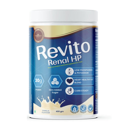 Renal HP Protein Powder 400g | Kidney Care Nutrition for Dialysis Patients | Low Potassium Low Phosphorus | High Protein Renal Supplement | Sugar-Free Clinical Nutrition | Pack of 1