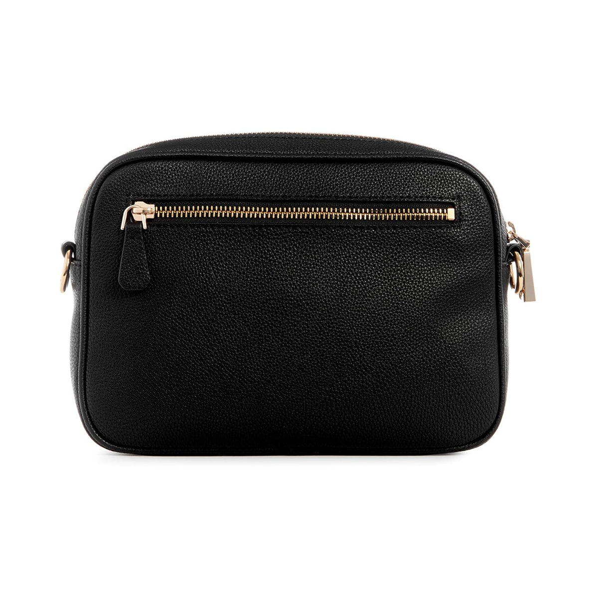 Guess Zipper PU Women's Casual Wear Camera Bag (BLACK, MEDIUM)