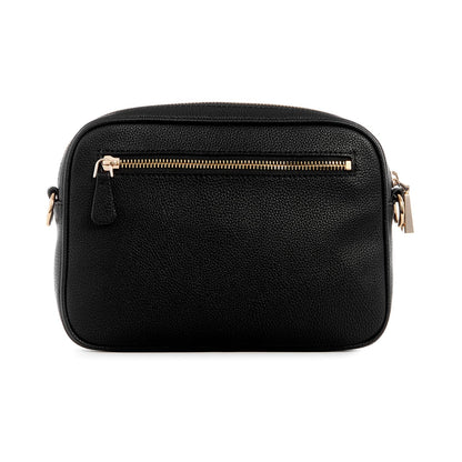 Guess Zipper PU Women's Casual Wear Camera Bag (BLACK, MEDIUM)