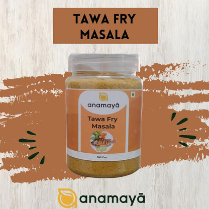 Anamaya Tawa Fry Masala Powder | Bharwa Tava Masala | Kalongi Masala | Spice mix for stuffing fish, chicken, vegetables, etc | 100 Gms | Packed in a reusable jar