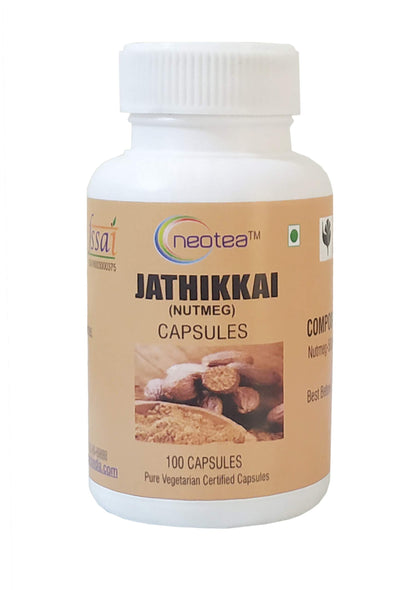 Neotea Nutmeg | Jathikkai Jaiphal Brain Health - Remove Blackheads Capsules | Ja