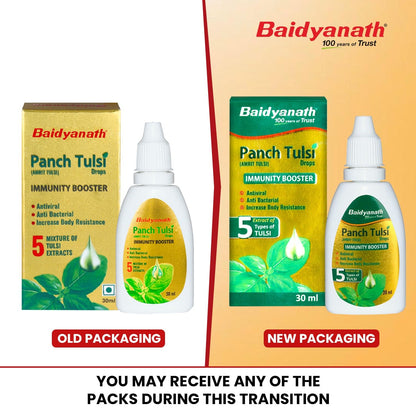 Baidyanath Ayurved Panch Tulsi Drops - 30 ml | Natural Immunity Booster- image 5
