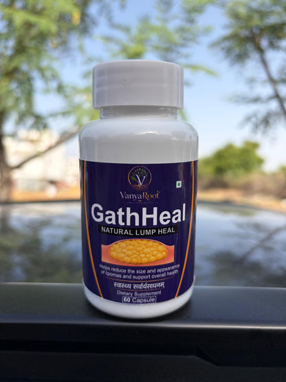 Vanya Root GathHeal Natural Lump Heal Supplement | Ayurvedic Herbal Wellness Formula for Overall Health Support | Premium Herbal Dietary Supplement | (Pack Of 60 Capsules)