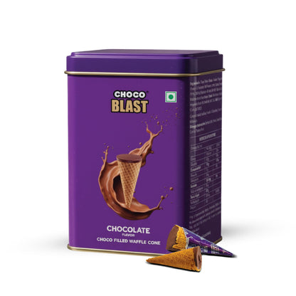 Pure Temptation Chocoblast Celebration Gift Box, 8 Chocolate-Filled Waffle Cones, Premium Chocolate Box for Gift, Chocolate Hamper for Birthdays & Special Occasions, Festival Gift Pack