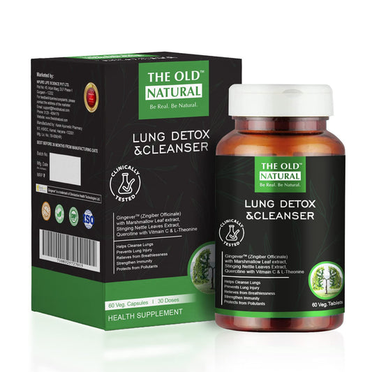 The Old Natural Lungs Detox for Smokers & Pollution – 19-in-1 Formula with Marsh