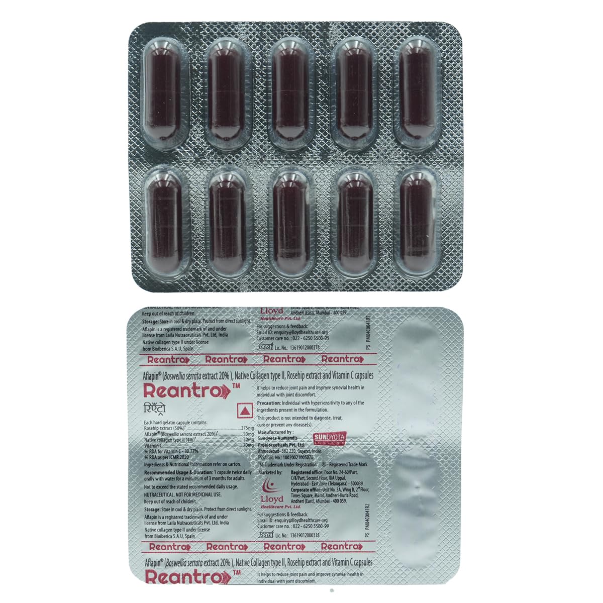 Reantro - Strip of 10 Capsules