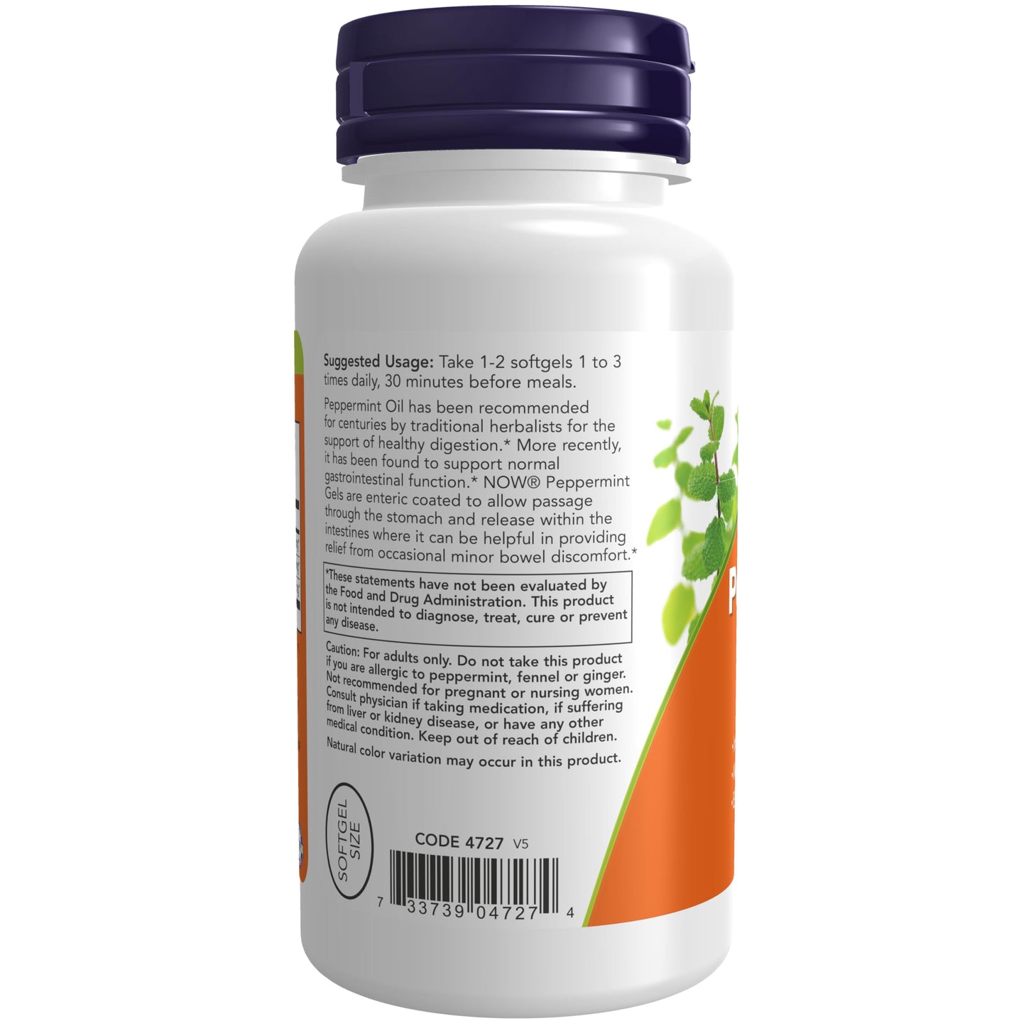 NOW Foods Peppermint Gels, 90 Softgels- image 7