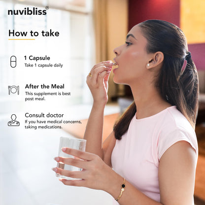 Nuvibliss Vital Plus For Women | Ayurvedic Herbal Supplement with Traditional Ingredients | Daily Support for Energy & Wellness | 30 Vegetarian Capsules