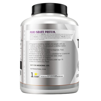 Cutler Nutrition Total ISO Whey Protein Isolate Powder 2kg (66 Servings) | 24g Protein per Serving | Fast Absorption Lean Muscle Support | Low Carb High Protein Powder | Strawberry Milkshake Flavor