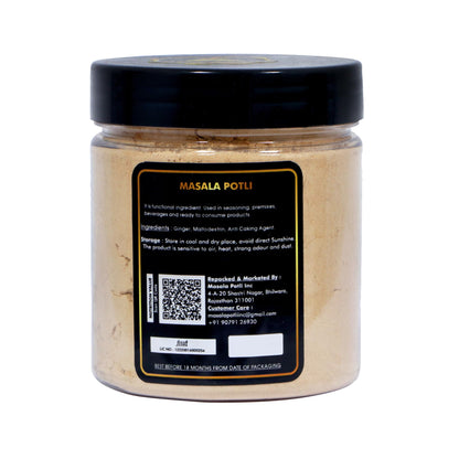 MASALA POTLI Premium Dry Ginger Root Powder (Sonth/Adrak) - 150g | Pure Saunth for Tea, Cooking & Ayurvedic Use | Natural Digestive Spice | PET Jar