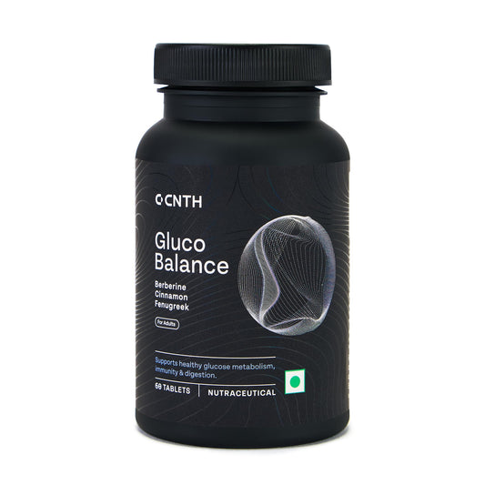 CNTH Gluco Balance Berberine HCl 250mg Tablets Blood Sugar Support with Alpha Lipoic Acid, Cinnamon, Chromium & Magnesium 60 Tablets 30 Day Supply Metabolic & Energy Support