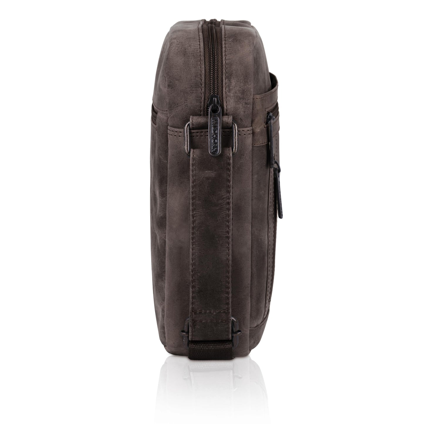 Wildhorn Genuine Leather Sling Bag for Men | Crossbody Shoulder Messenger Bag with Adjustable Strap | Stylish Office, Travel & Casual Bag | Fits Tablets, Wallet, Phone & Essentials (Dark Brown Hunter)