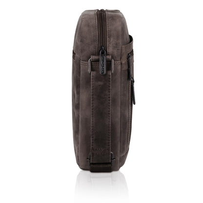 Wildhorn Genuine Leather Sling Bag for Men | Crossbody Shoulder Messenger Bag with Adjustable Strap | Stylish Office, Travel & Casual Bag | Fits Tablets, Wallet, Phone & Essentials (Dark Brown Hunter)