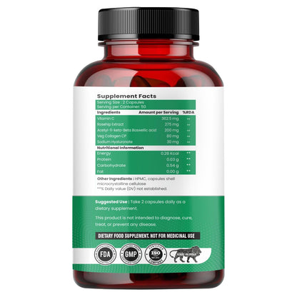 Raskam Joints - 100 Capsules Cartilage Joint and Bone Health