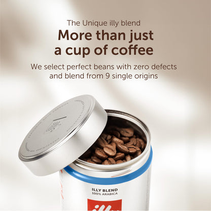 Illy Decaffeinated Coffee Beans, 250g Tin