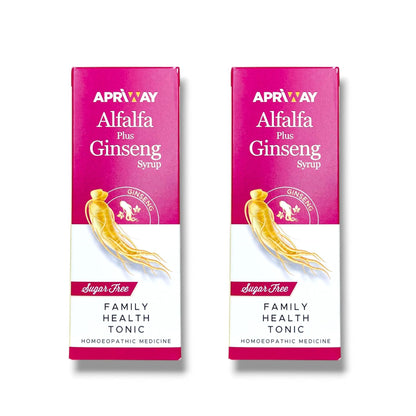 APRIWAY Alfalfa Plus Ginseng Syrup 100ml (Pack Of 2)