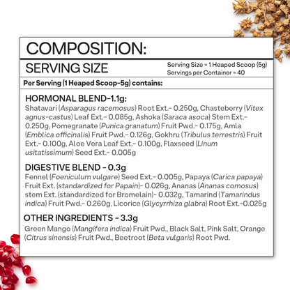 OZiva Plant Based HerBalance for PCOS Supplements for Women 200g, with- image 4