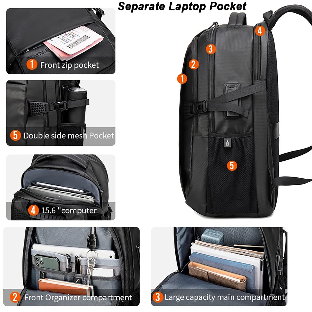 Arctic Hunter Backpack for Men Women 30L Office Travel Laptop Backpack- image 5