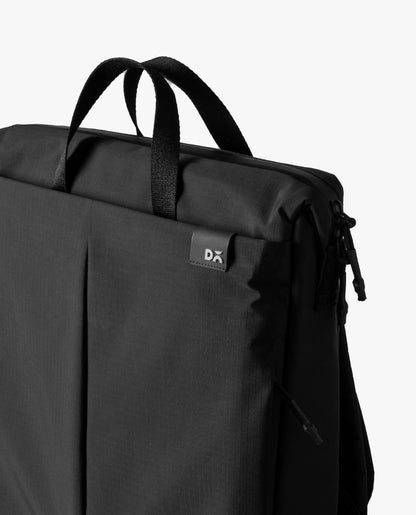 DailyObjects Water Resistant Pivot Workpack Bag (19L) for Men & Women|Fits 13/14/15.6 inch Laptop/Macbook Pro/Air|Lightweight| Backpack |Office/Daily Use/Travel|Multi Pocket|Padded Strap (Black)
